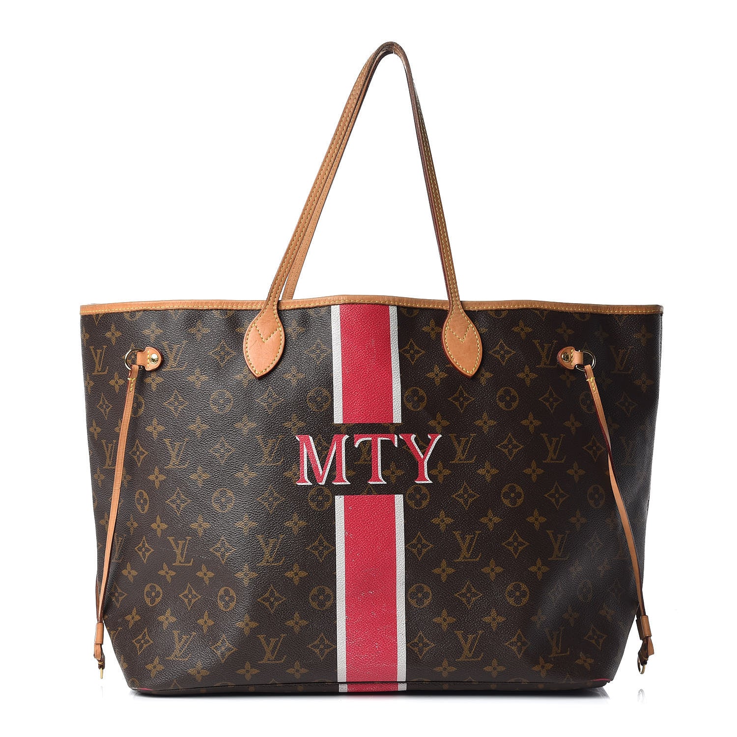 Louis Vuitton Monogram My LV Heritage Neverfull GM Fuchsia White 1 of 19