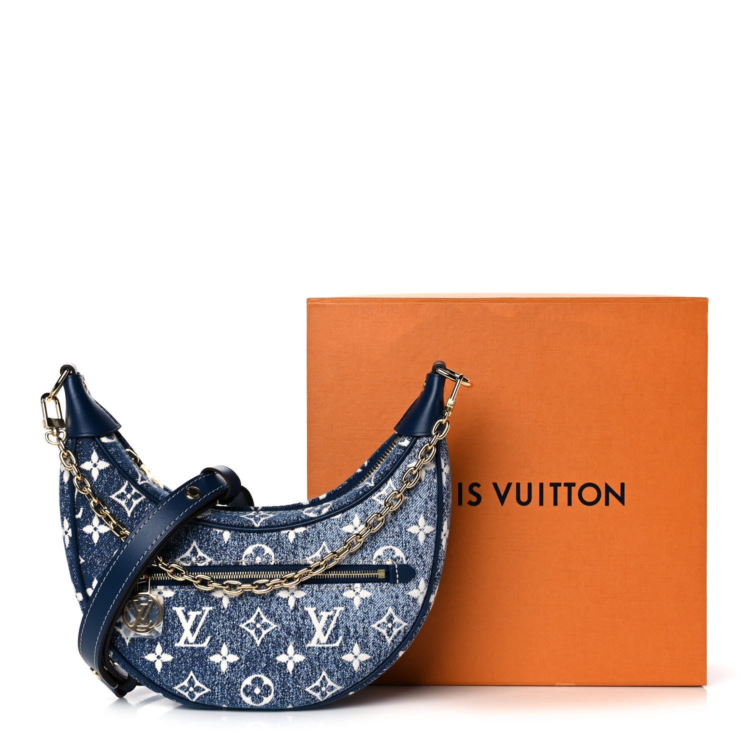 Louis Vuitton Monogram Jacquard Denim Loop Bleu 10 of 10