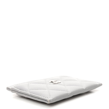 Chanel Lambskin Quilted Card Holder Grey 4 of 7
