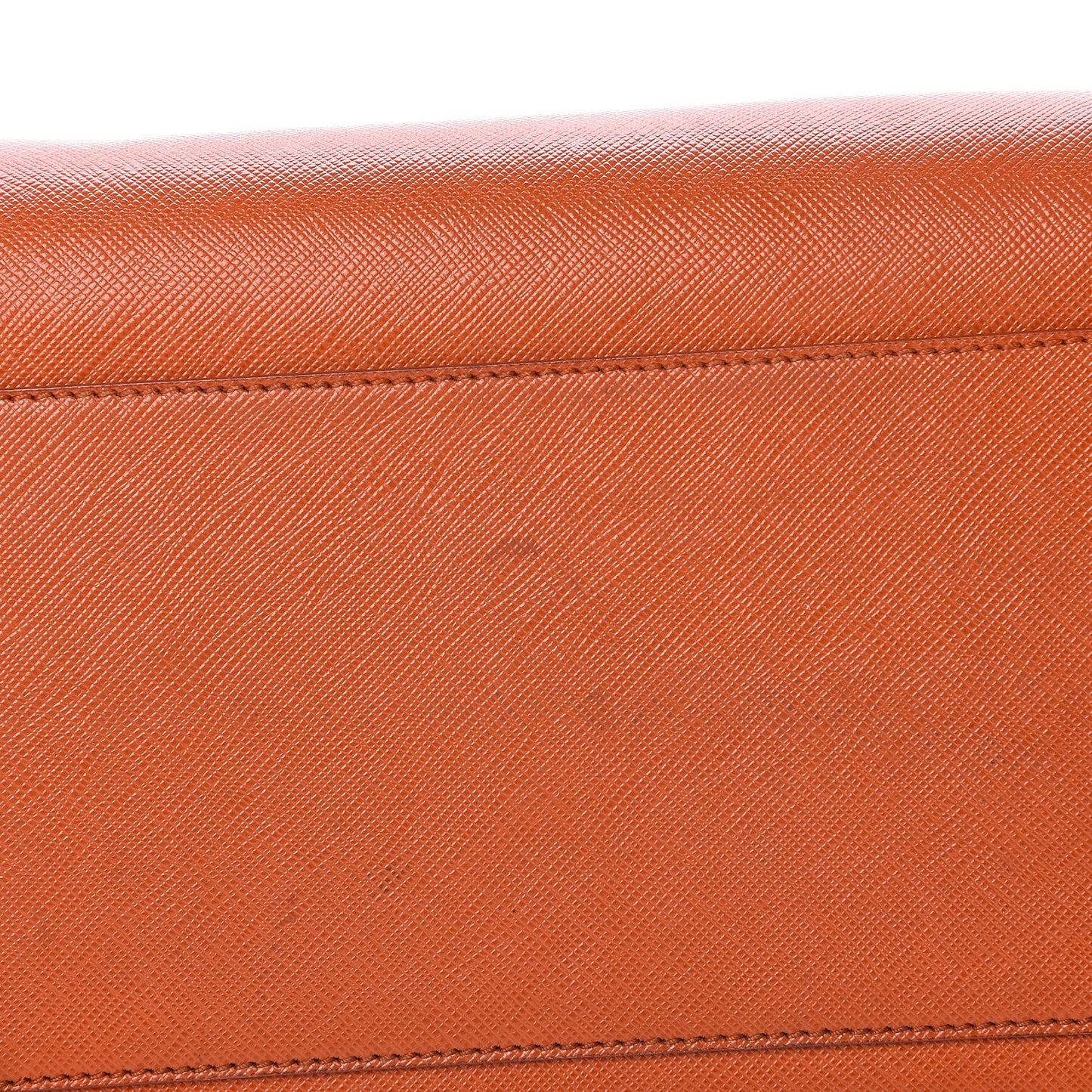 Saffiano Lux Top Handle Tote Papaya