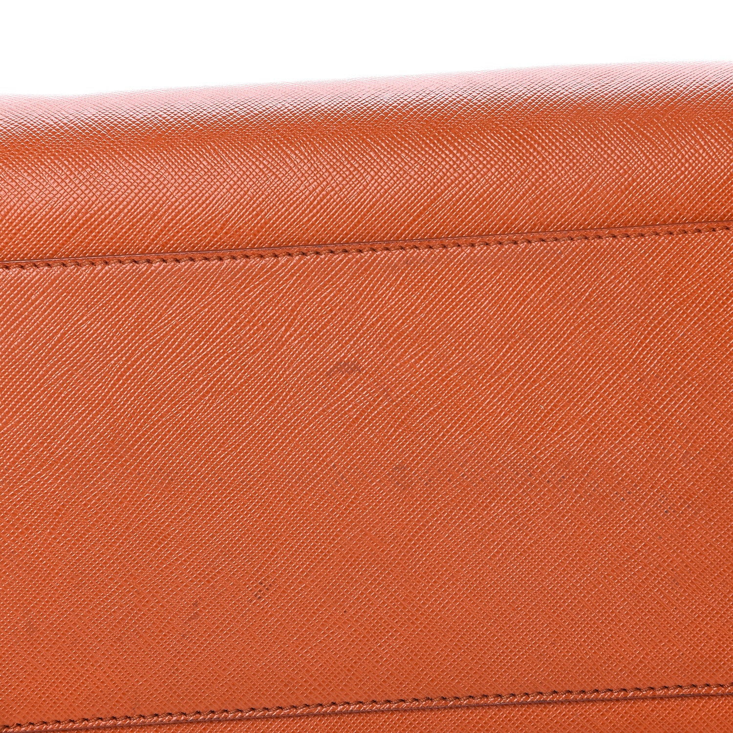Prada Saffiano Lux Top Handle Tote Papaya 24 of 25