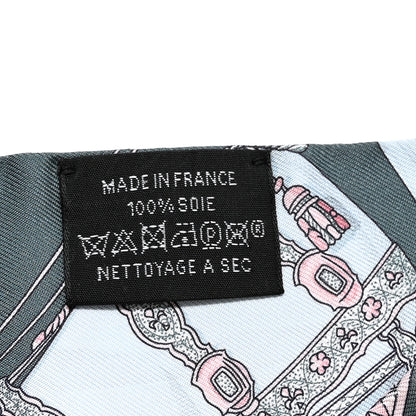 Hermes Silk Grand Apparat Twilly Vert Argile Rose 3 of 4