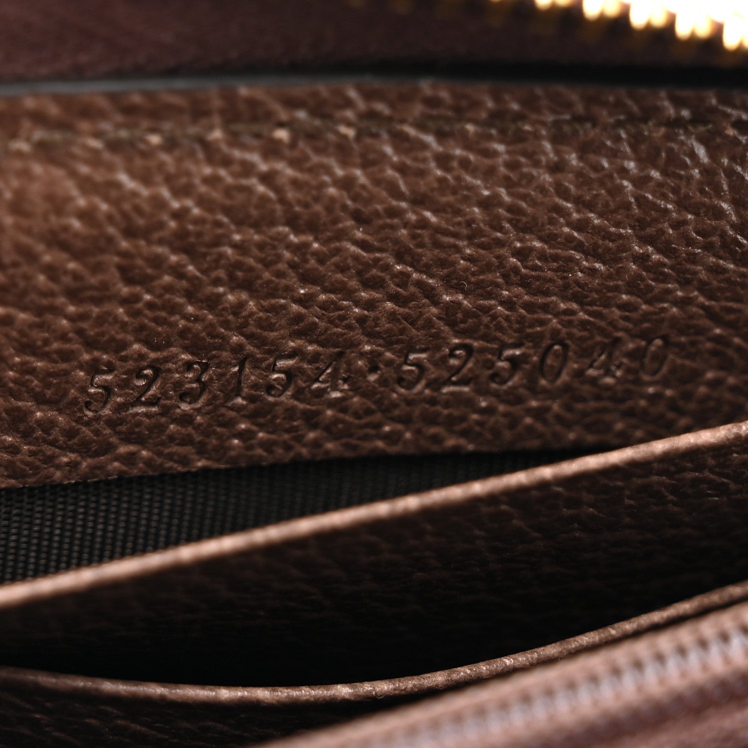 Gucci GG Supreme Monogram Web Ophidia Zip Around Wallet Brown 8 of 10