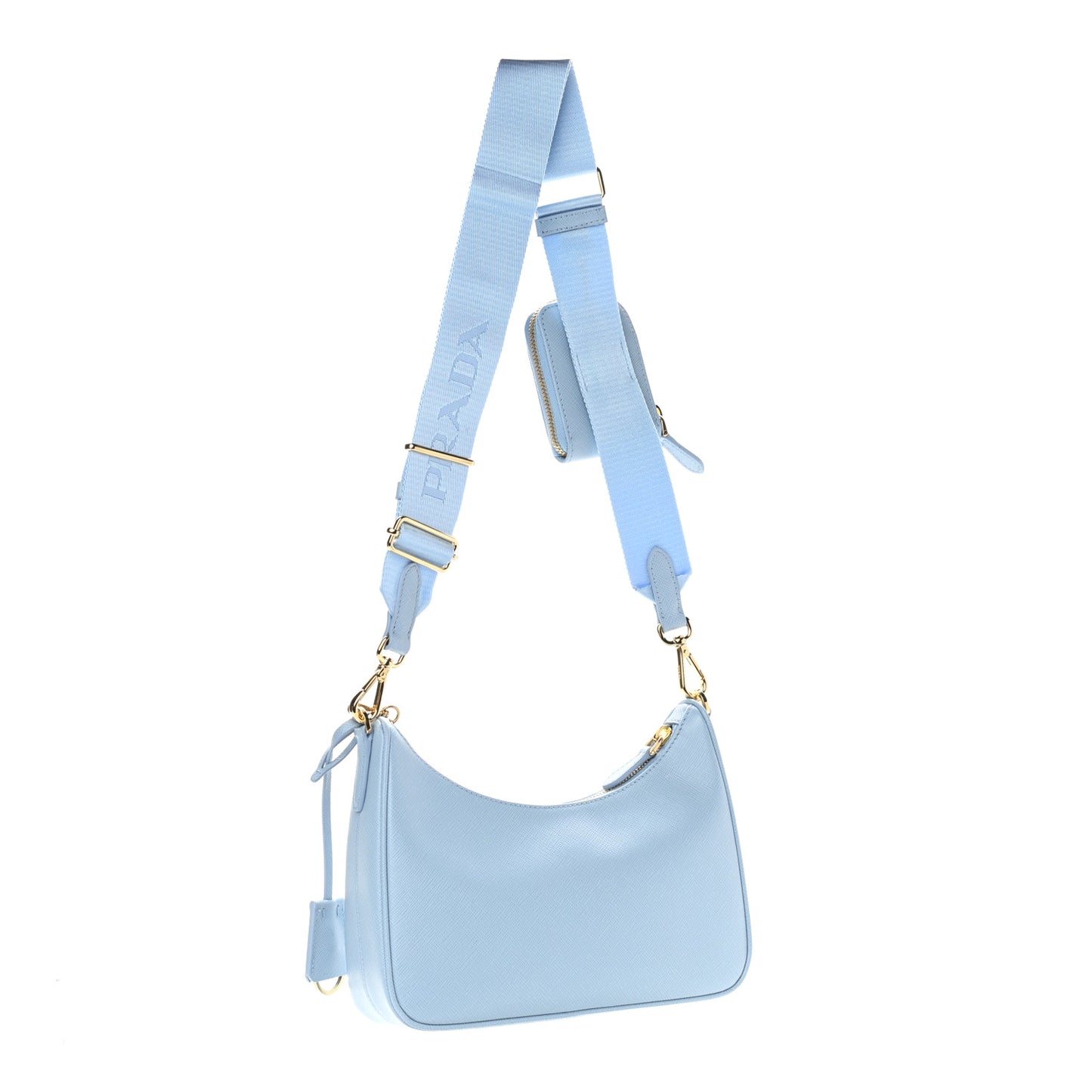 Saffiano Re-Edition 2005 Shoulder Bag Celeste
