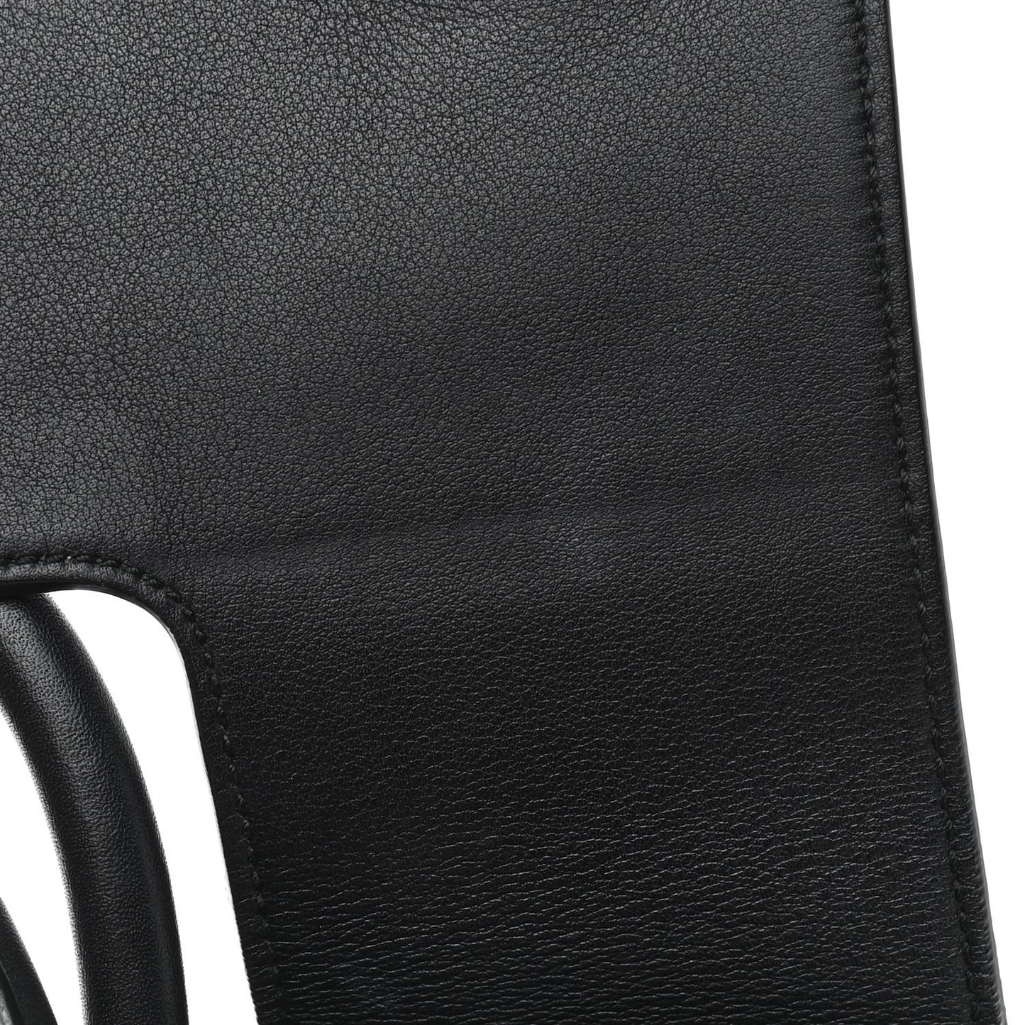 Grained Calfskin Medium Diorever Flap Black