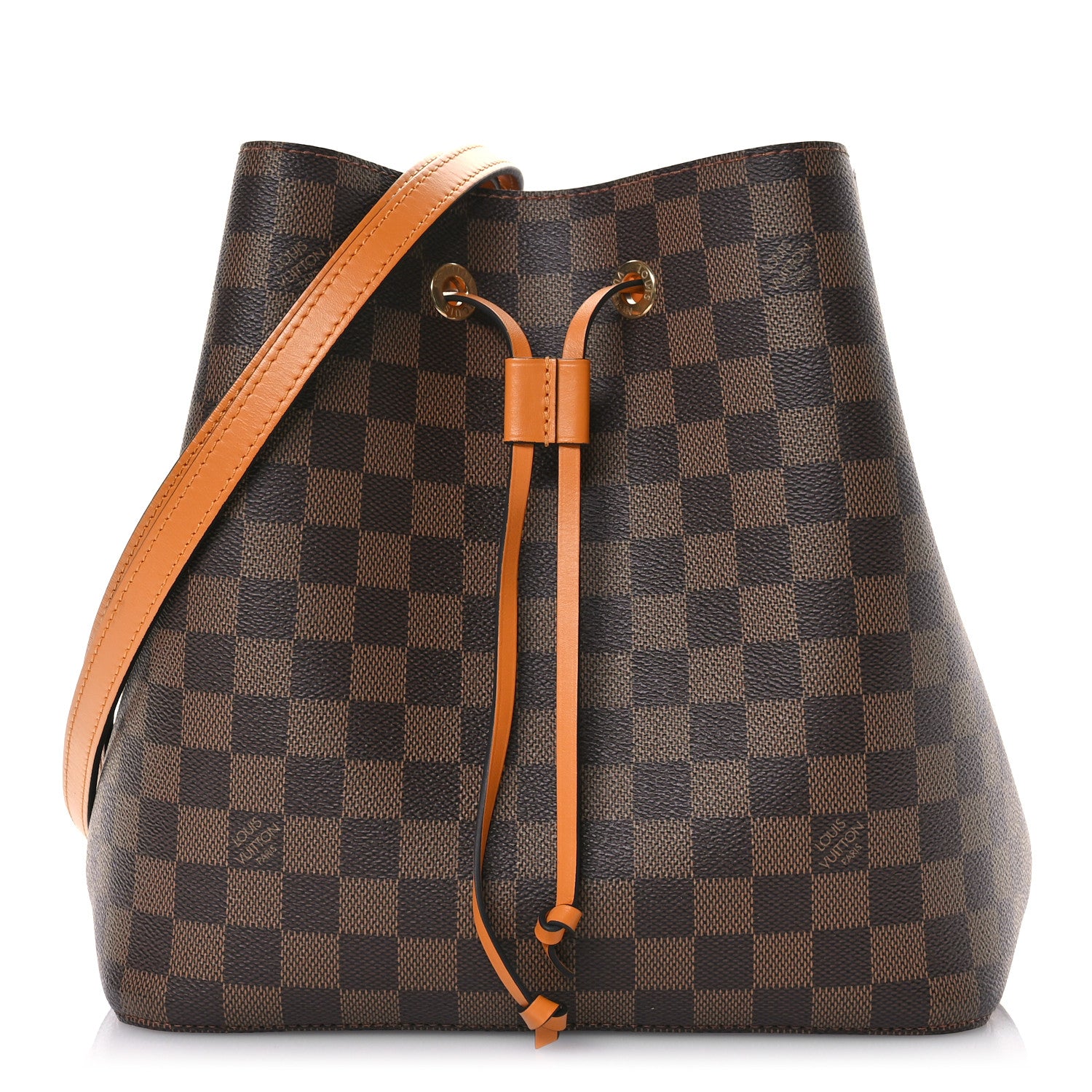 Louis Vuitton Damier Ebene Neonoe MM Safran 1 of 10