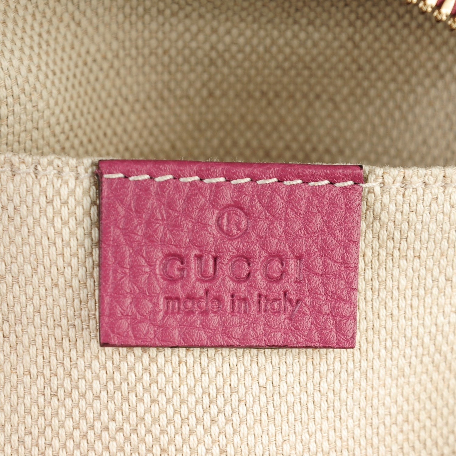 Gucci Pebbled Calfskin Small Soho Disco Bag Peonia Flower 6 of 7