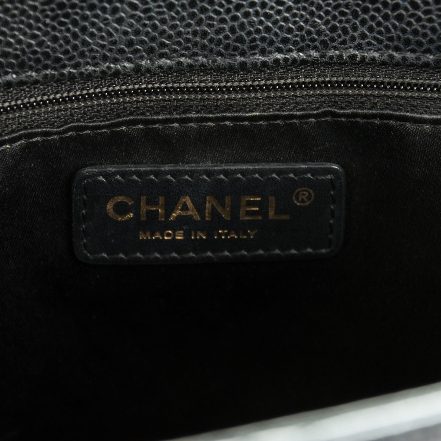 Caviar Quilted Grand Shopping Tote GST Black