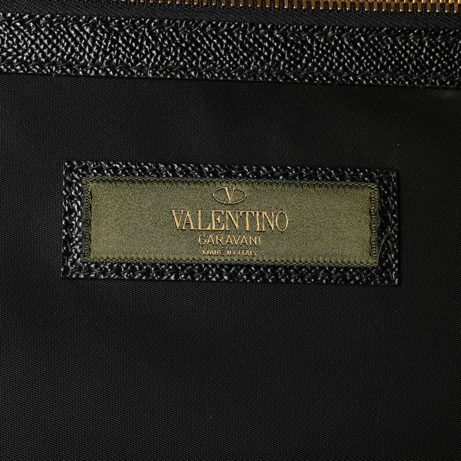 Valentino Garavani Nappa Canvas Camouflage Rolling Luggage Green 5 of 10