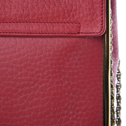 Chloe Grained Calfskin Medium Sally Flap Bag Red 12 of 12