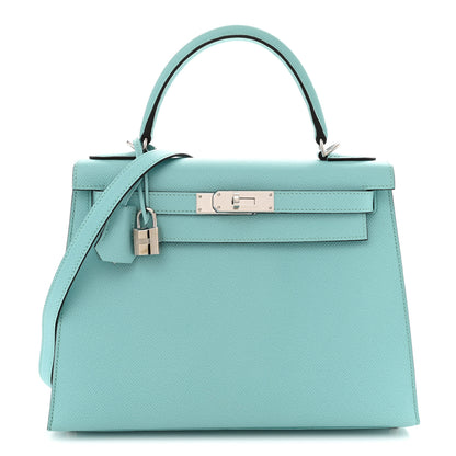 Hermes Epsom Kelly Sellier 28 Bleu Atoll 1 of 11