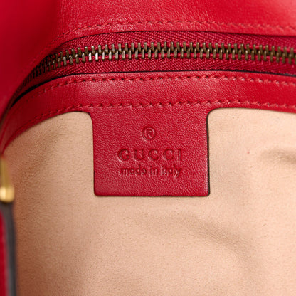 Gucci Calfskin Matelasse Medium GG Marmont Shoulder Bag Hibiscus Red 6 of 11