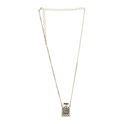 Chanel Crystal Pearl Perfume Bottle CC Necklace Gold 3 of 7