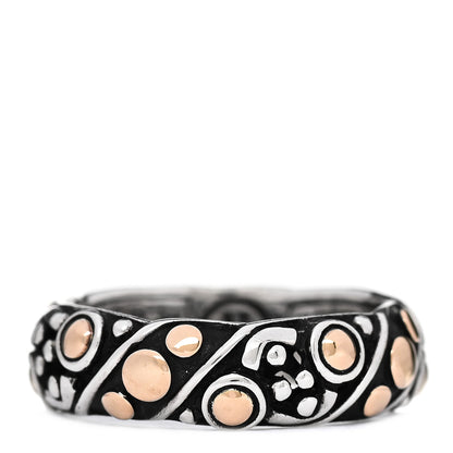 John Hardy Sterling Silver 18K Yellow Gold Jaisalmer Dot Band Ring 55 7.25 3 of 6