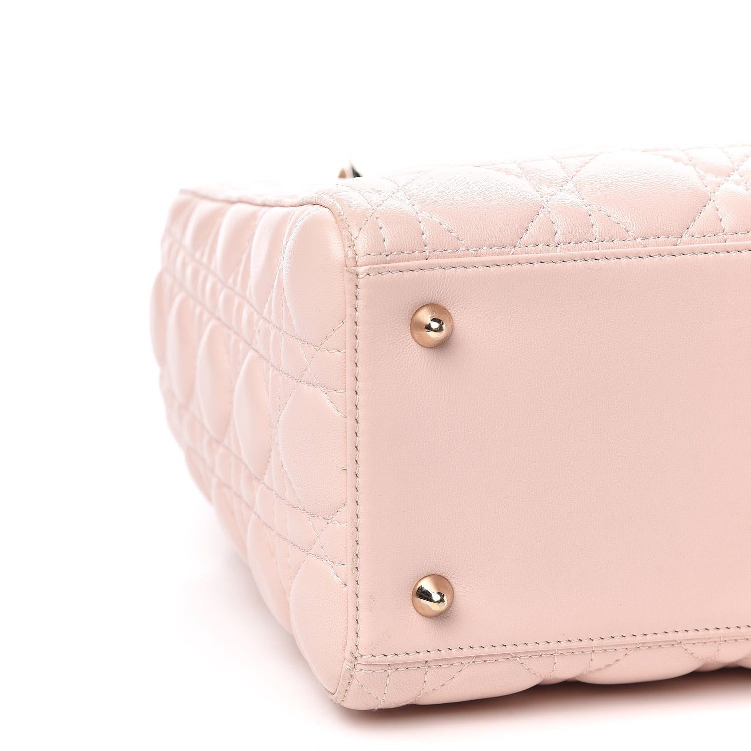 Christian Dior Lambskin Cannage Medium Lady Dior Light Pink 8 of 16