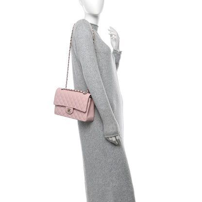 Chanel Caviar Quilted Medium Double Flap Light Pink 2 of 11