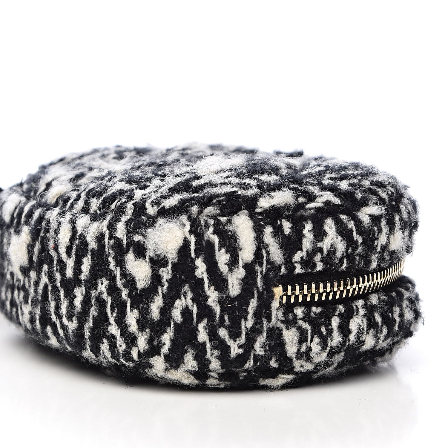 Chanel Tweed Lambskin Quilted Waist Bag With Coin Purse Black 12 of 15