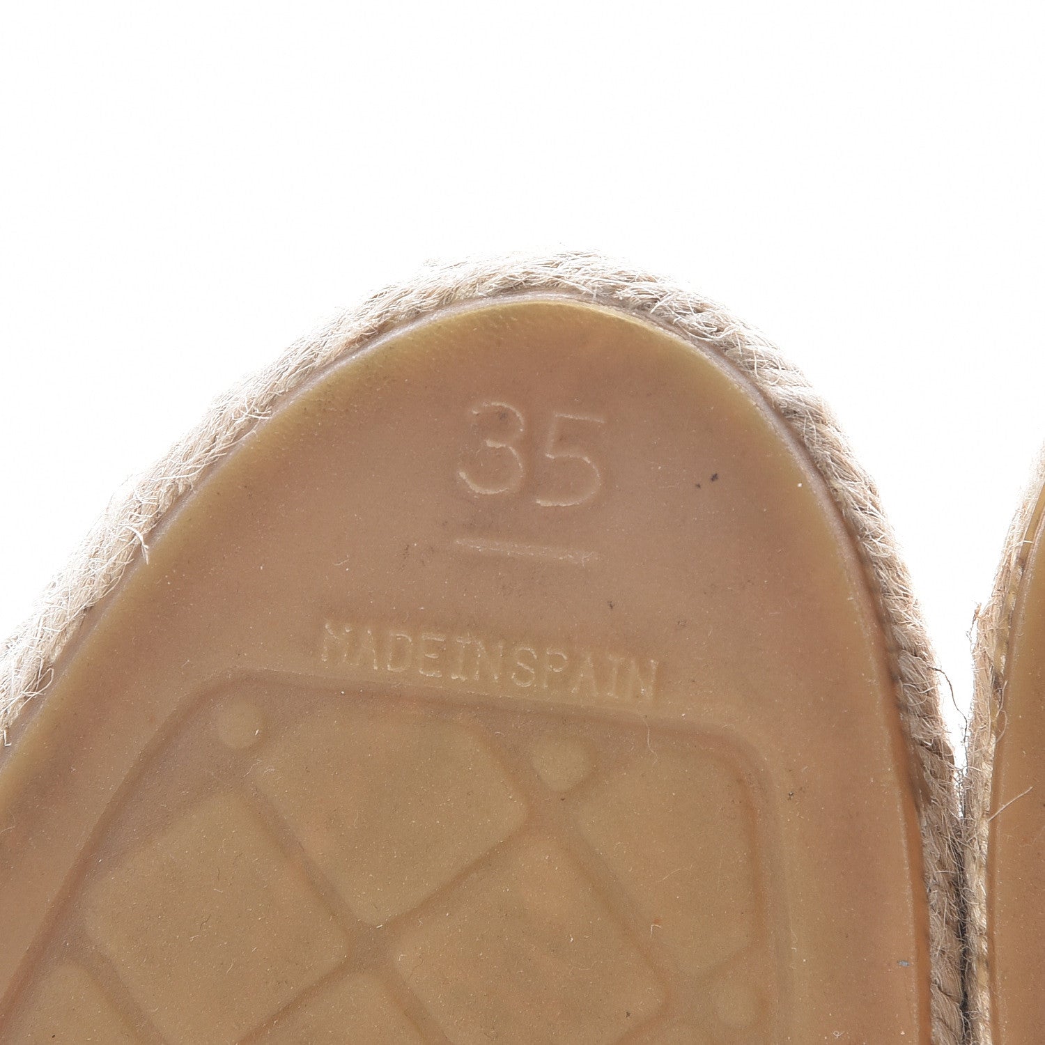 Chanel Lambskin CC Espadrilles 35 Beige Black 7 of 9