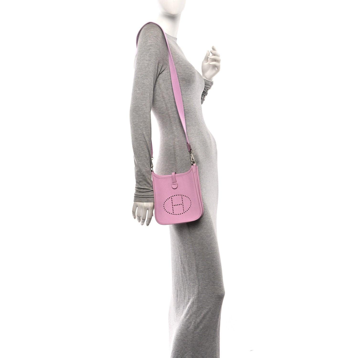Hermes Taurillon Clemence Evelyne TPM Mauve Sylvestre 2 of 11