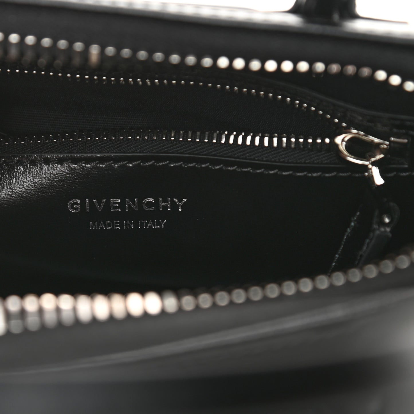Box Calfskin Mini Lock Antigona Shoulder Bag Black