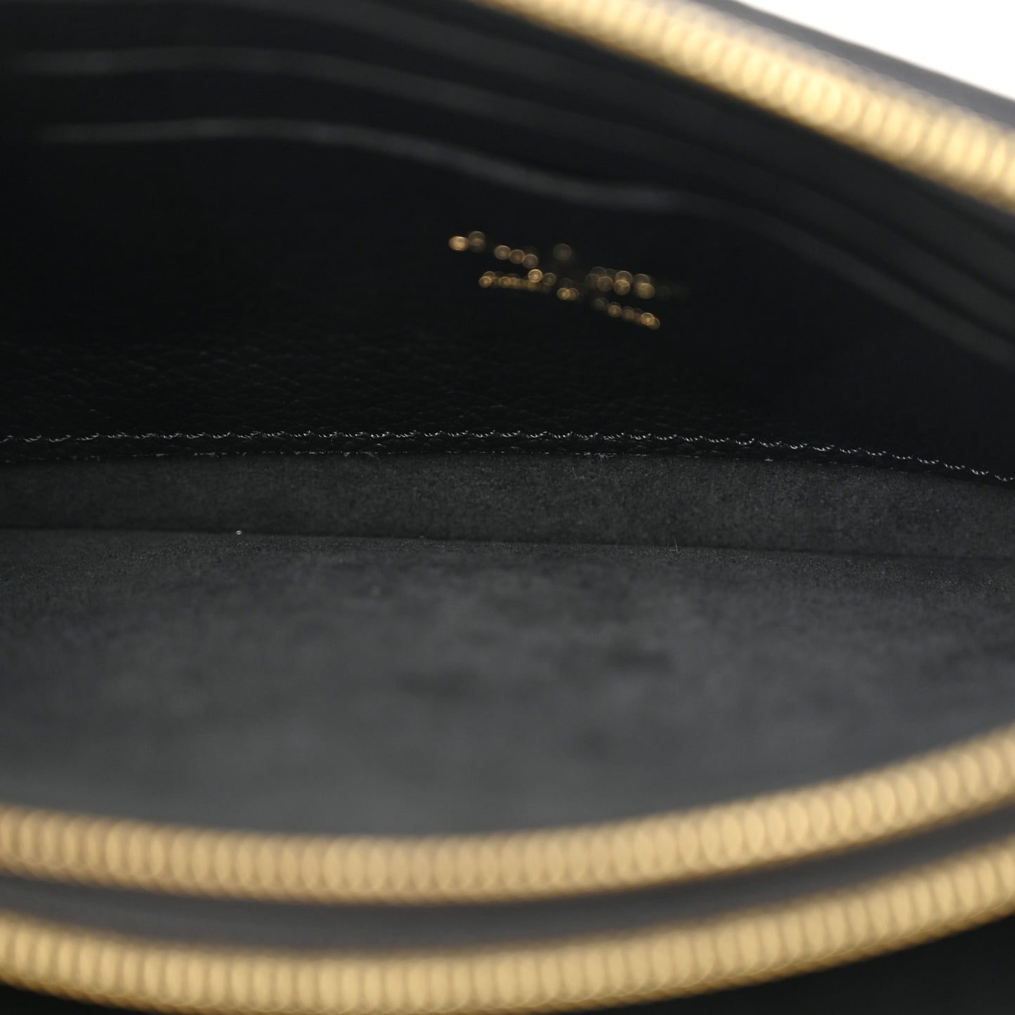 Empreinte Monogram Giant Double Zip Pochette Black Cream