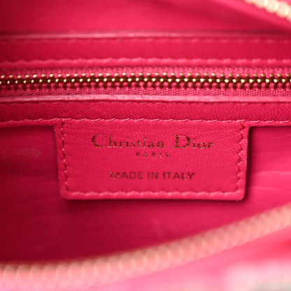 Christian Dior Tweed Medium Lady Dior Pink Multicolor 6 of 10