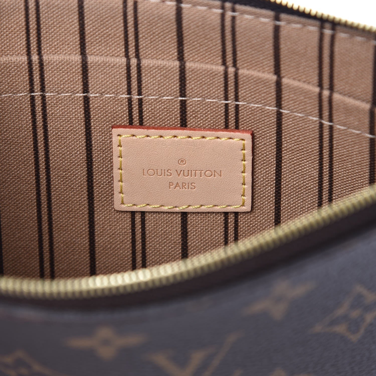 Louis Vuitton Monogram Neverfull MM GM Pochette 6 of 7
