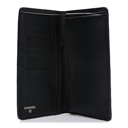 Chanel Patent Calfskin Quilted Yen Wallet So Black 5 of 8