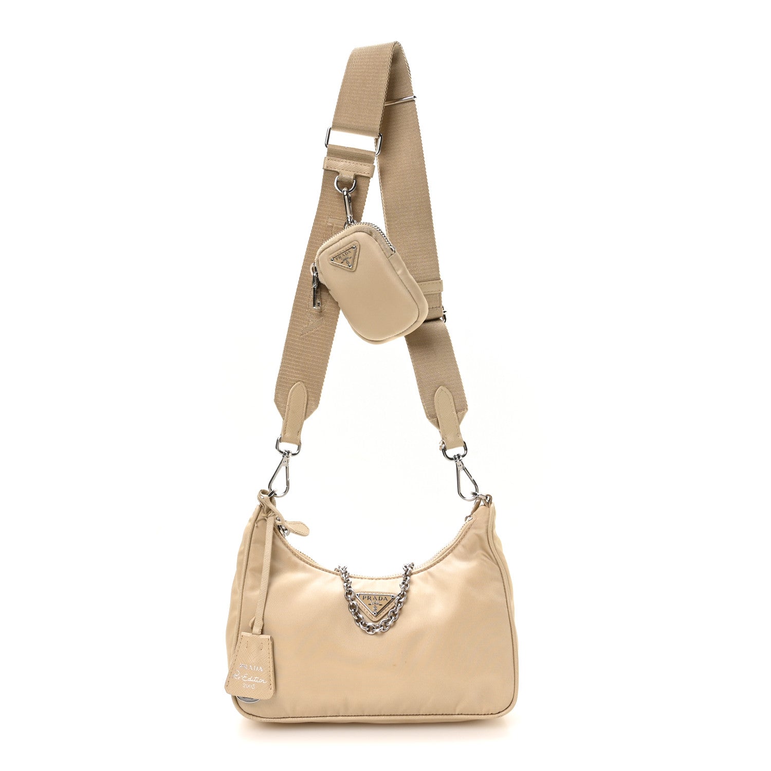 Prada Nylon Re-Edition 2005 Shoulder Bag Deserto 1 of 14