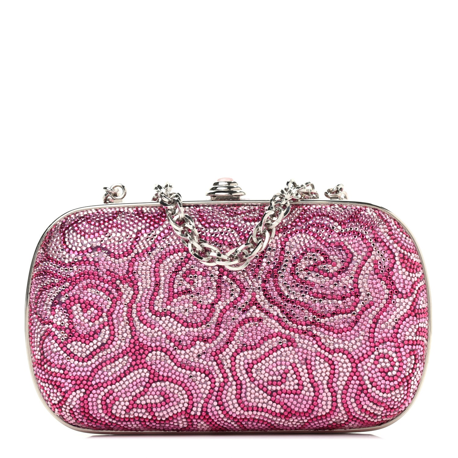 Judith Leiber Swarovski Crystal Flower Clutch Multicolor 1 of 10