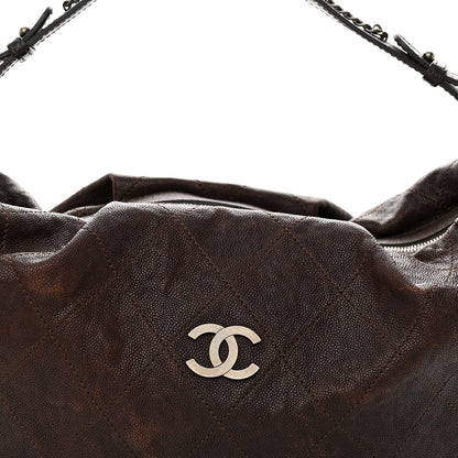 Chanel Caviar Outdoor Ligne Large Hobo Brown 7 of 11