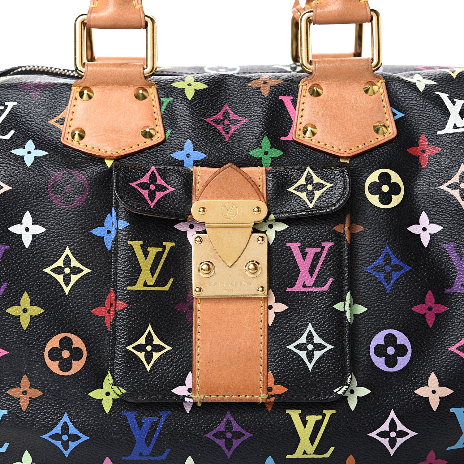 Louis Vuitton Monogram Multicolor Speedy 30 Black 7 of 17
