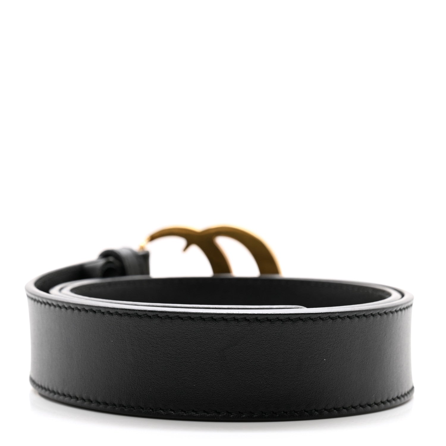Gucci Moon Calfskin Double G 30mm Belt 75 30 Black 2 of 7