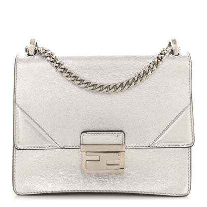Fendi Agnello Old Shine Small Kan U Shoulder Bag Silver 1 of 15
