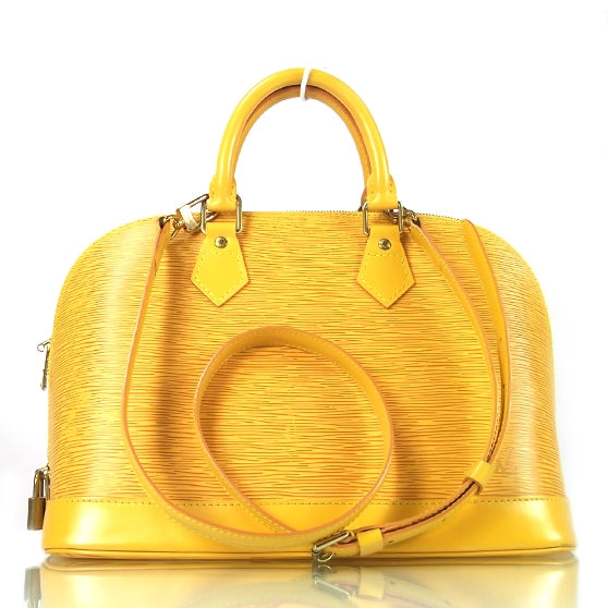 Louis Vuitton Epi Alma Yellow 1 of 9