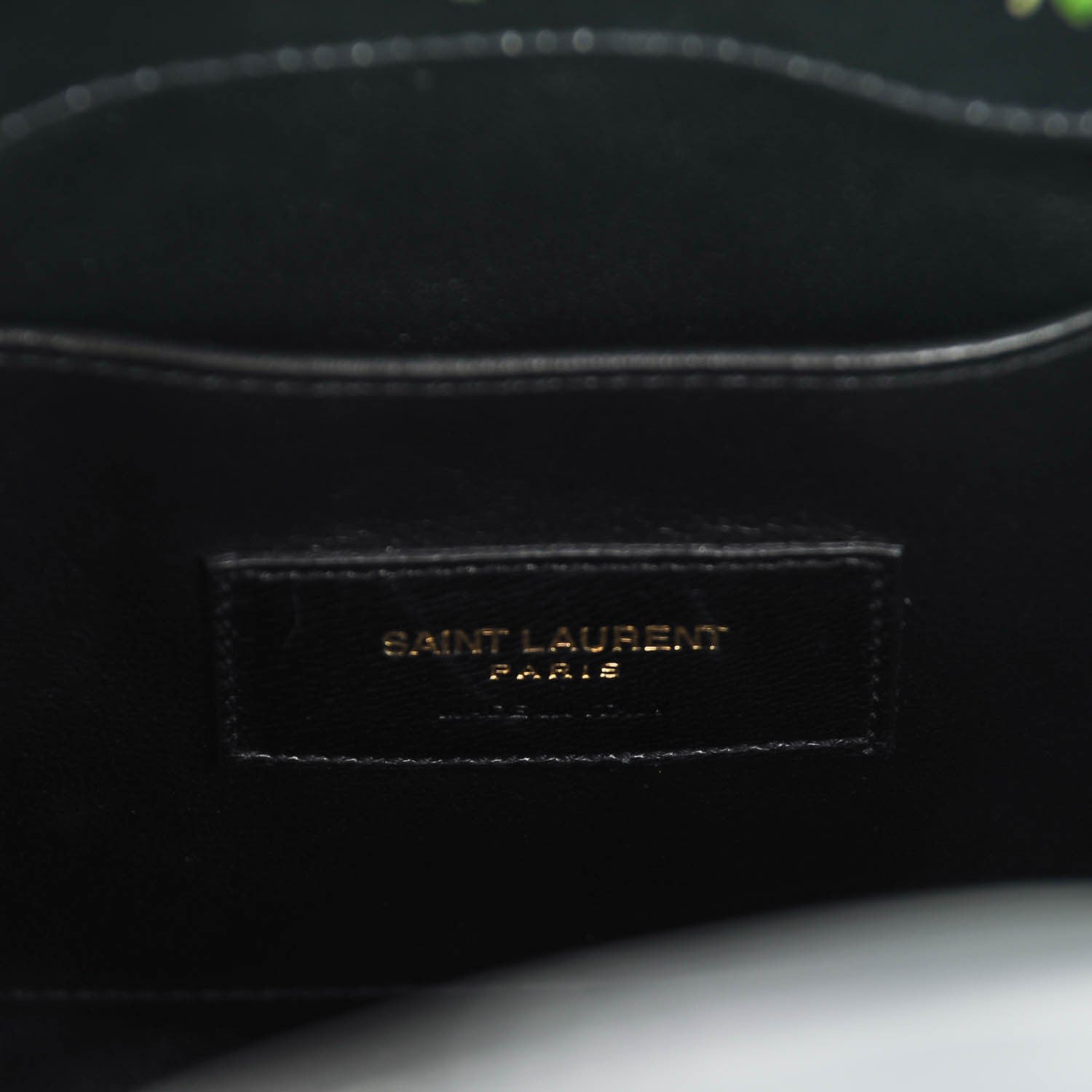 Saint Laurent Calfskin Prairie Printed Nano Sac De Jour Black Multicolor 6 of 7