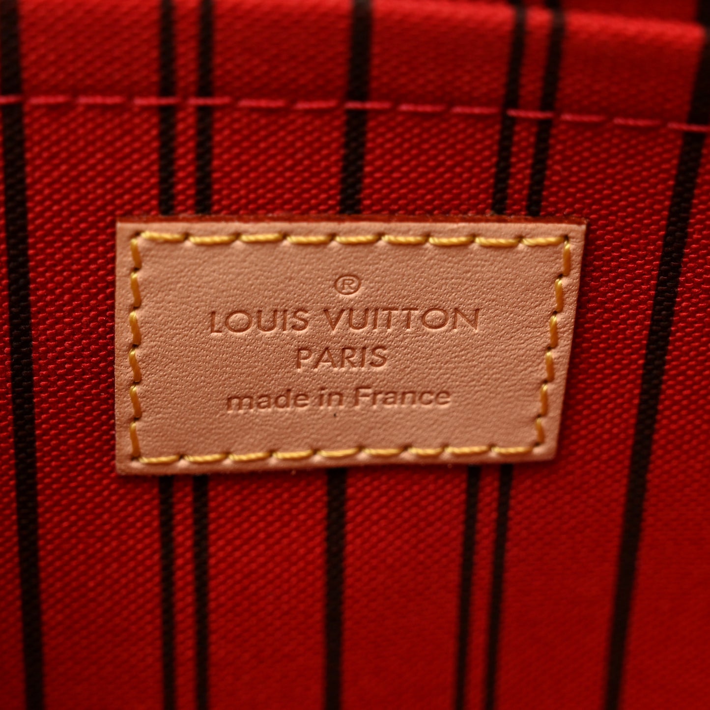 Monogram Neverfull MM GM Pochette Cherry