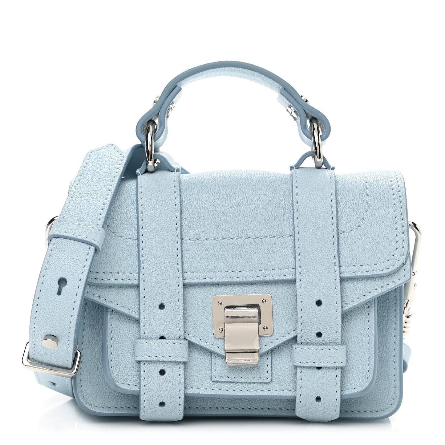 Lambskin Micro PS1 Satchel Baby Blue