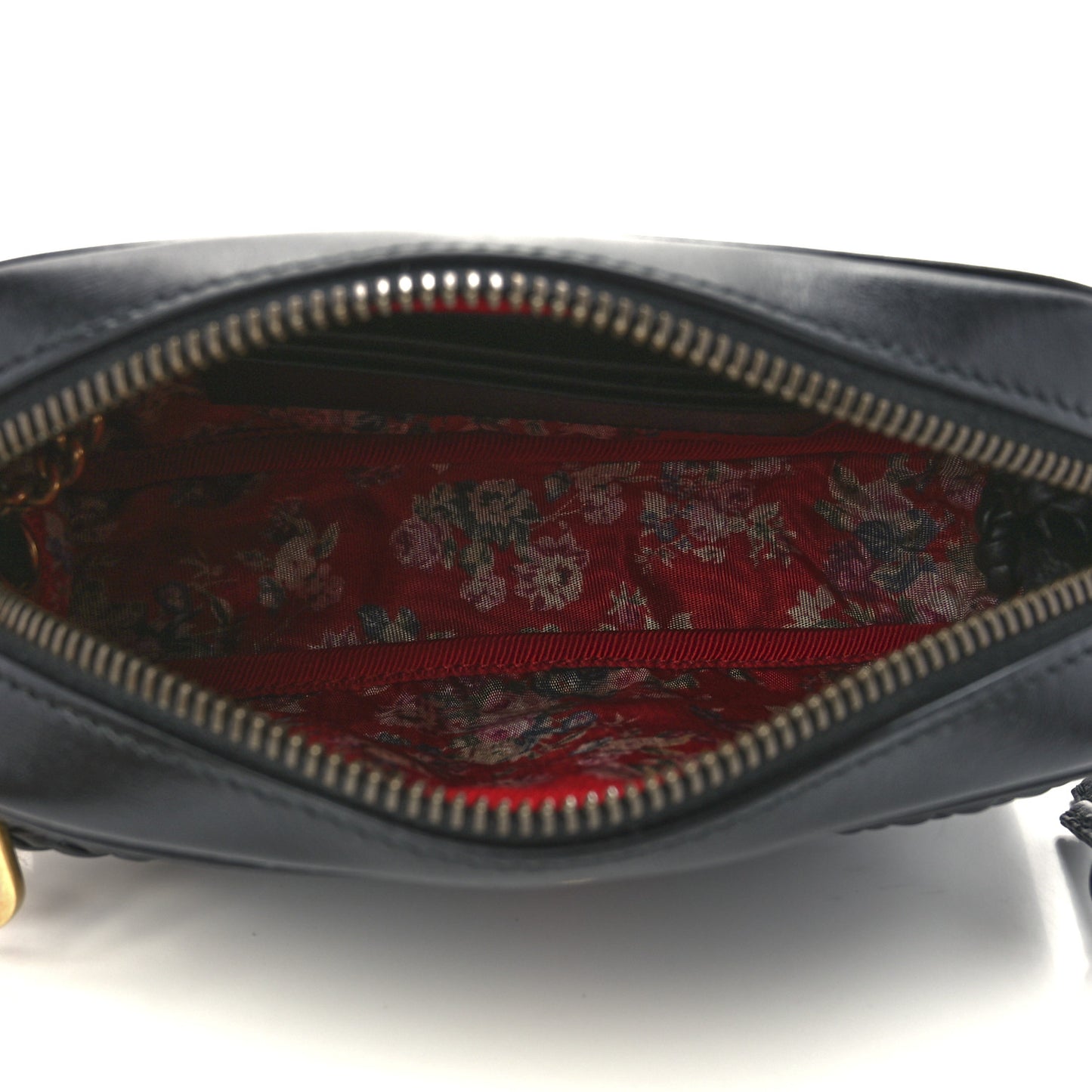 Calfskin Trapuntata Web Mini GG Shoulder Bag Black