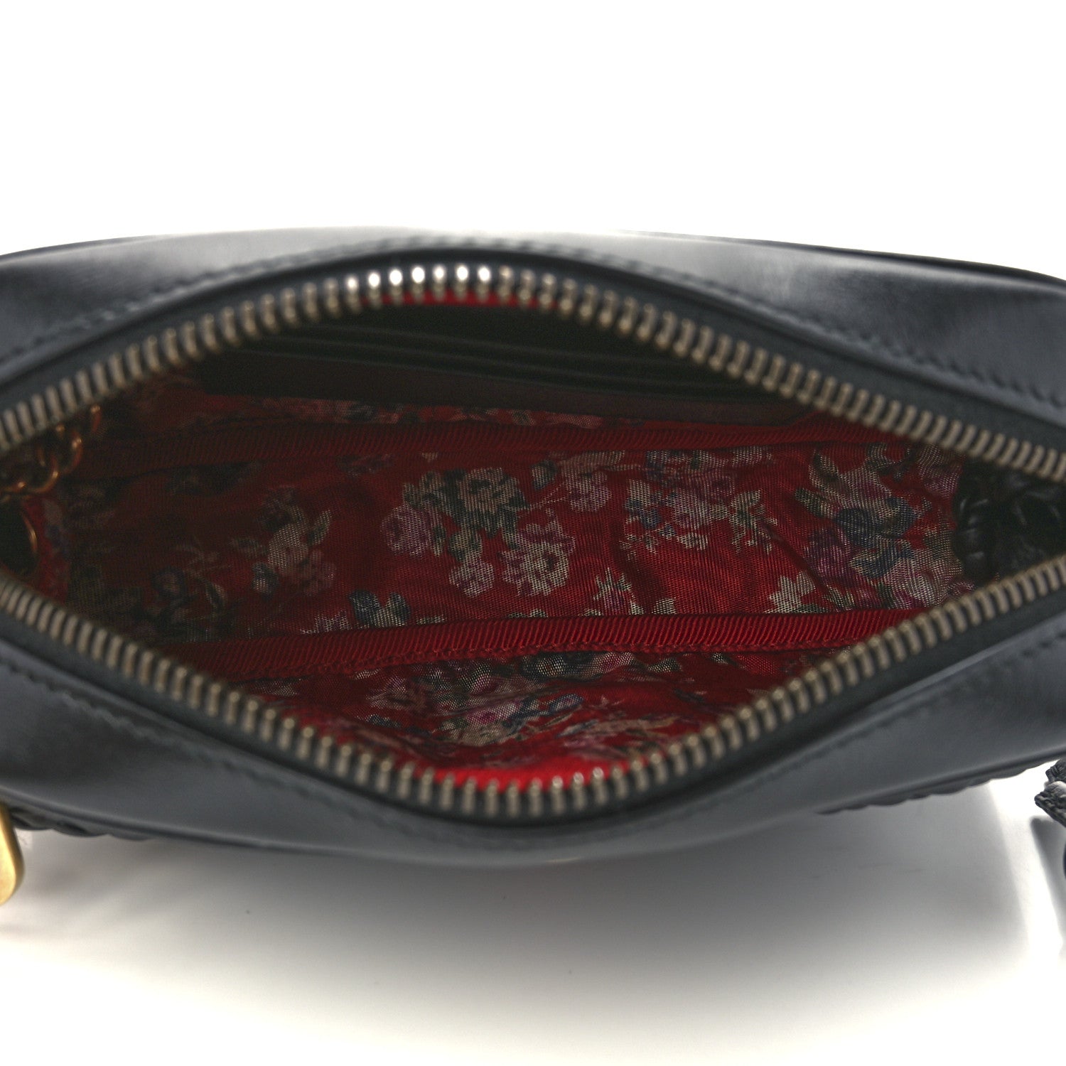 Gucci Calfskin Trapuntata Web Mini GG Shoulder Bag Black 4 of 10