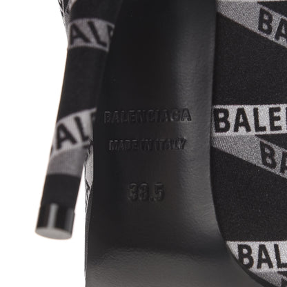 Balenciaga Spandex Losange Monogram 110mm Booties 38.5 Gris Black 7 of 8