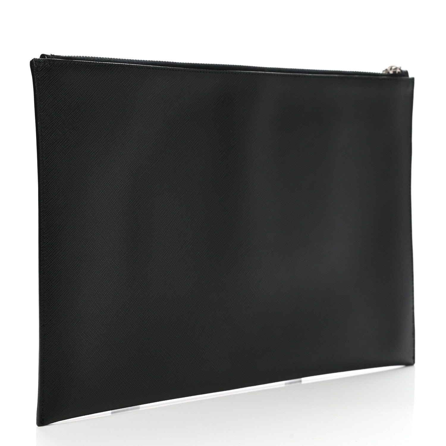 Prada Saffiano Voyage Flat Pouch Black 3 of 8
