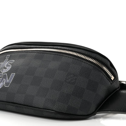Louis Vuitton Damier Graphite Logo Campus BumBag Grey 10 of 11