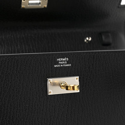 Hermes Chevre Chamkila Kelly Wallet To Go Black 11 of 22