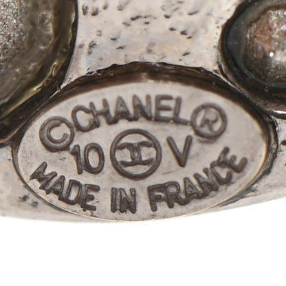 Chanel Crystal CC Brooch Silver 5 of 5