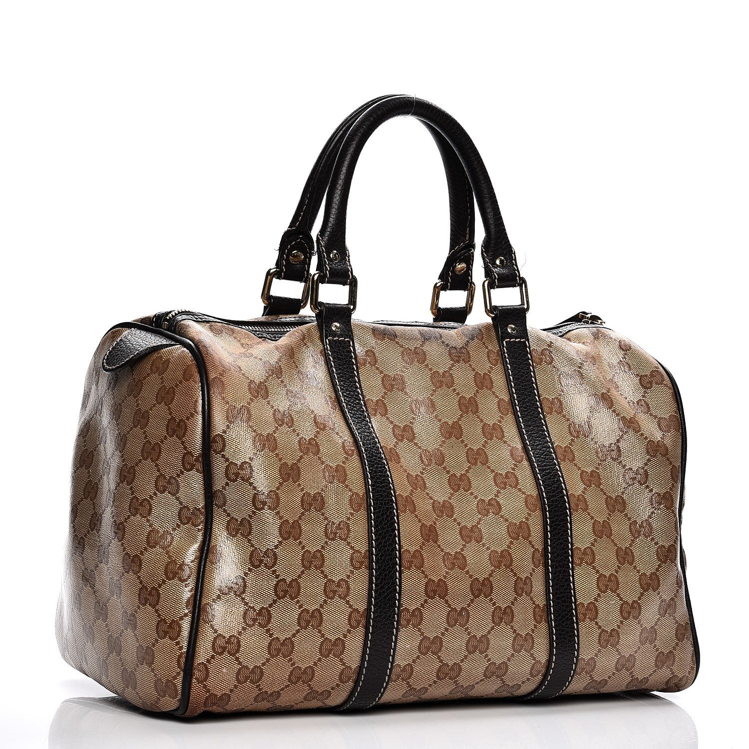 Gucci Crystal Monogram Medium Joy Boston Dark Brown 3 of 24