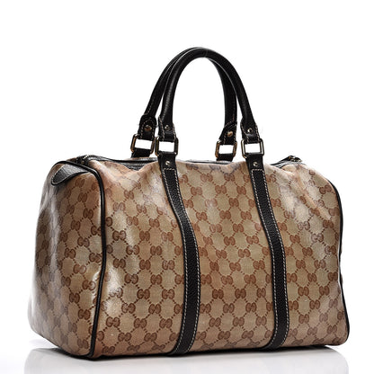 Gucci Crystal Monogram Medium Joy Boston Dark Brown 3 of 24
