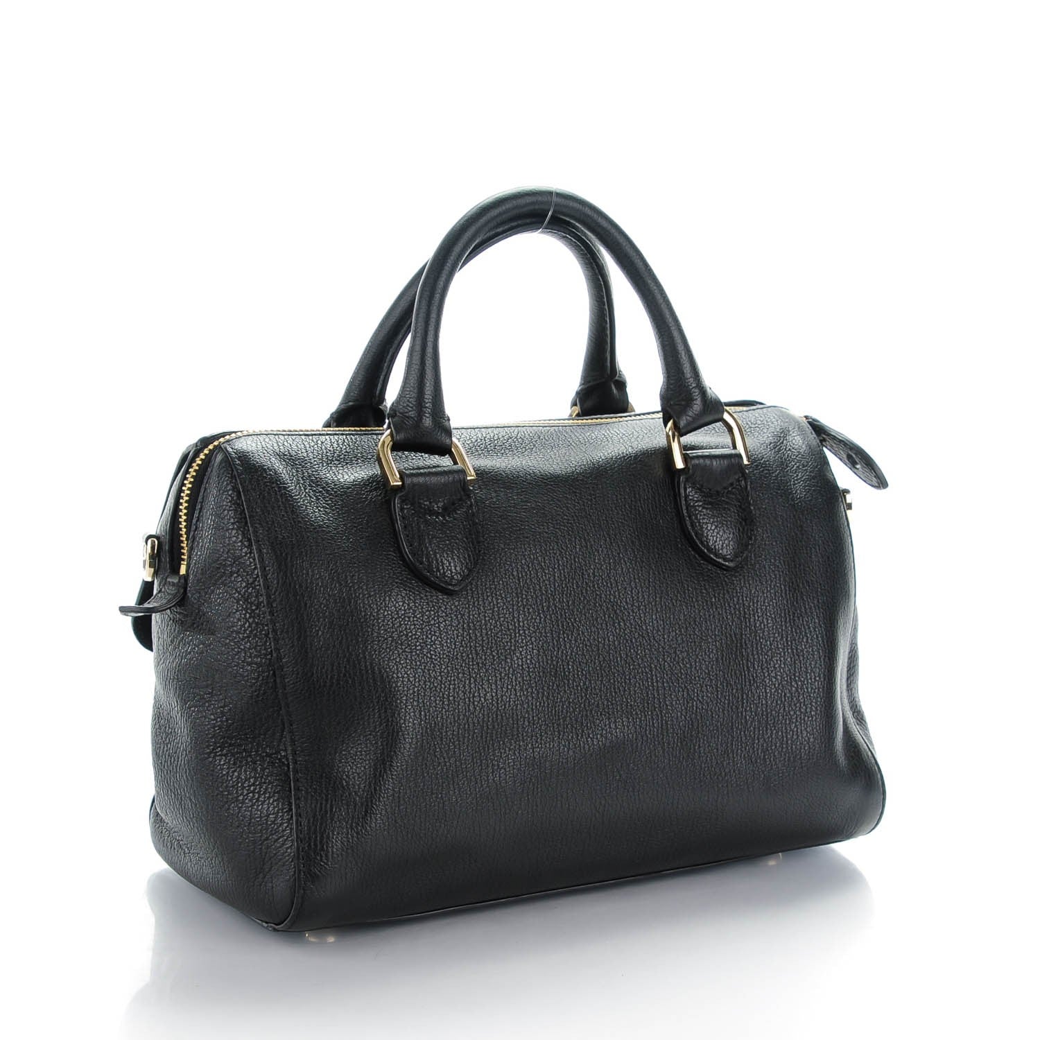 Mulberry Glossy Goatskin Small Del Rey Satchel Black 3 of 7