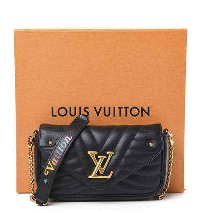 Louis Vuitton Calfskin New Wave Chain Pochette Black 9 of 9