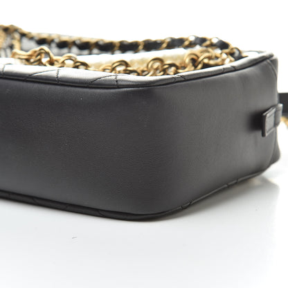 Chanel Lambskin Quilted All About Chains Camera Bag Black 10 of 12
